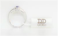 Anello Davite & Delucchi Donna in Oro bianco Zaffiro 0.6 Ct 54025068DD-15 - 54025068DD-15